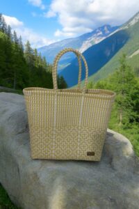 Lucy Extra Large Geometric tote Bag - Image 2
